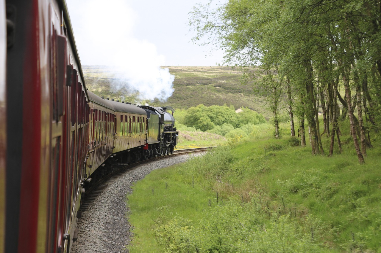 North Yorkshire Moors Railway and surrounding countryside